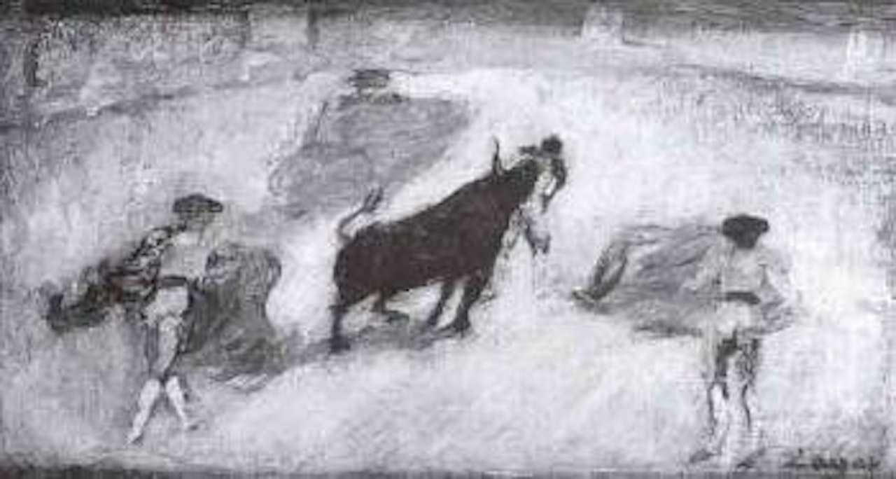Scene de tauromachie by Celso Lagar