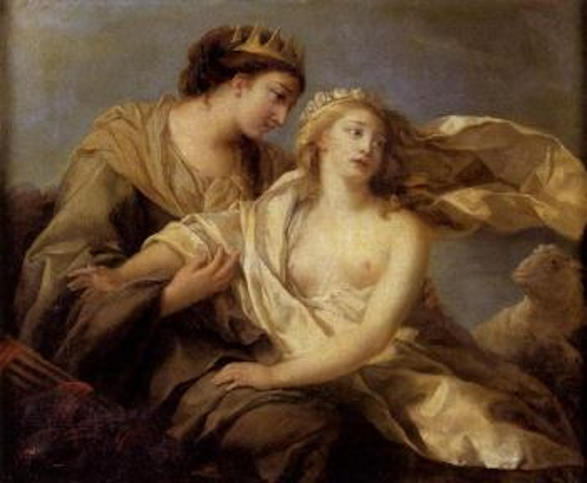 Innocence taking refuge in the arms of justice by Marie Louise Elisabeth Vigee-Lebrun