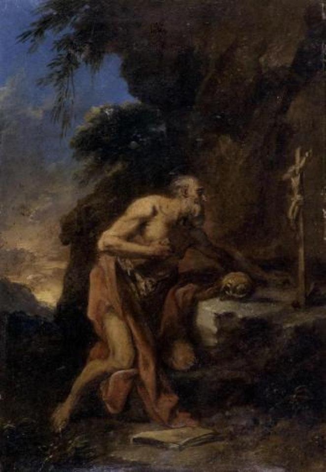 Saint Jerome in the wilderness by Sebastiano Ricci