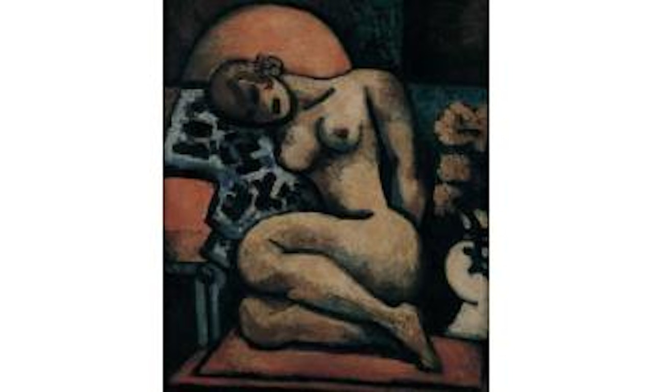 Nu au fauteuil rose by Marcel Gromaire