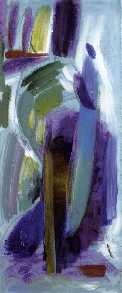 Boat, green to blue by Ivon Hitchens
