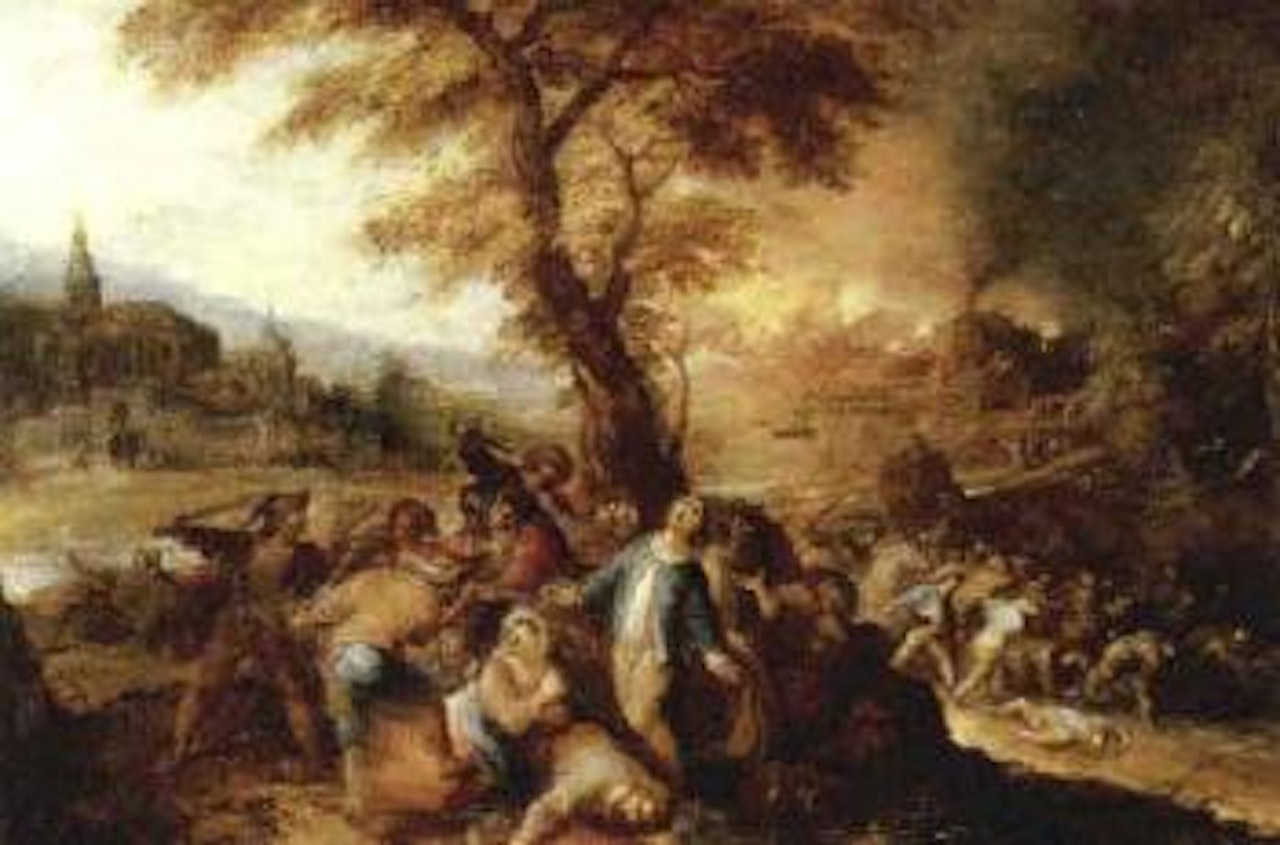 Bandits pillaging a town by Frans Francken II