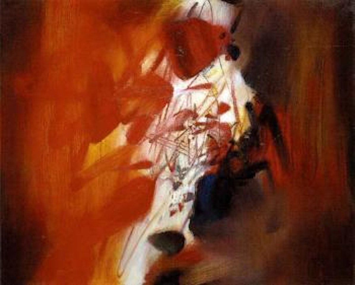 Red composition by Chu Teh-Chun