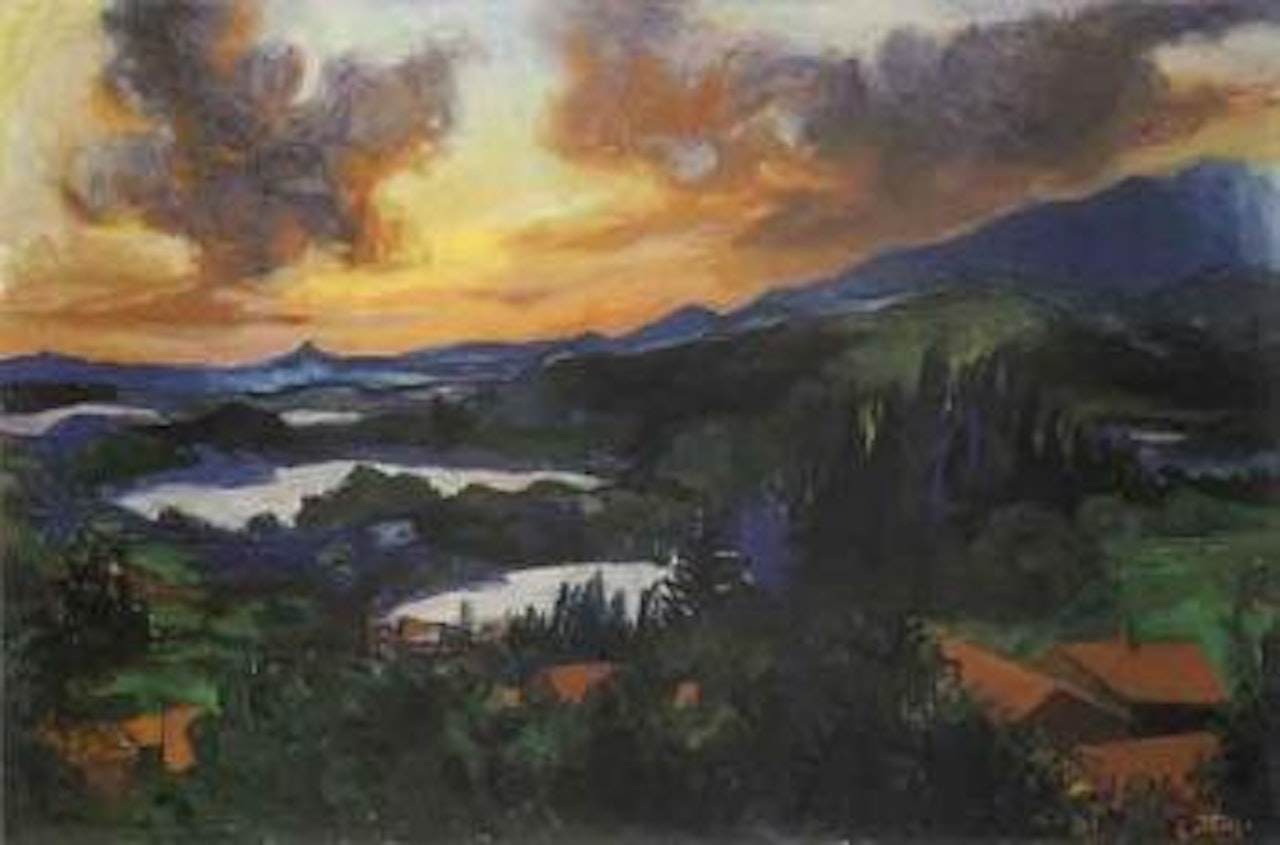 Sunset in Velate by Renato Guttuso