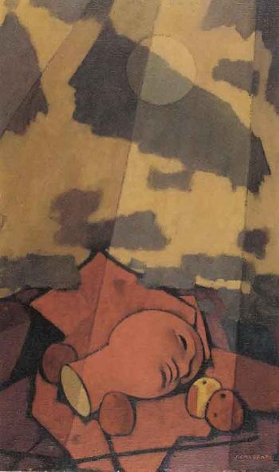 Red head by Felice Casorati