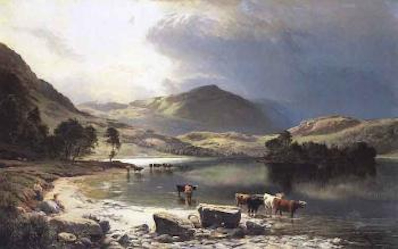 Rydal water, Westmorland by Sidney Richard Percy