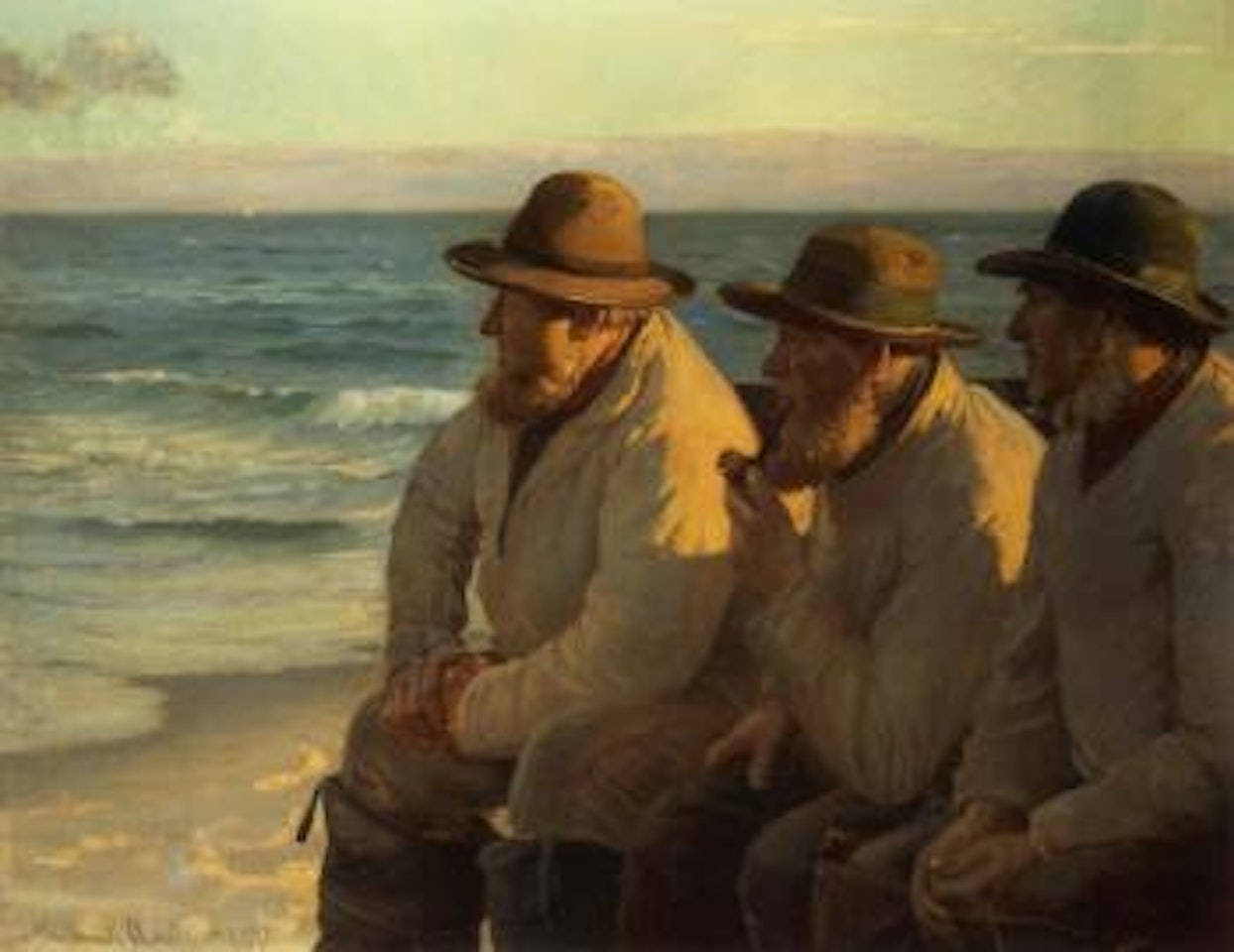 Looking out at the sea by Michael Ancher
