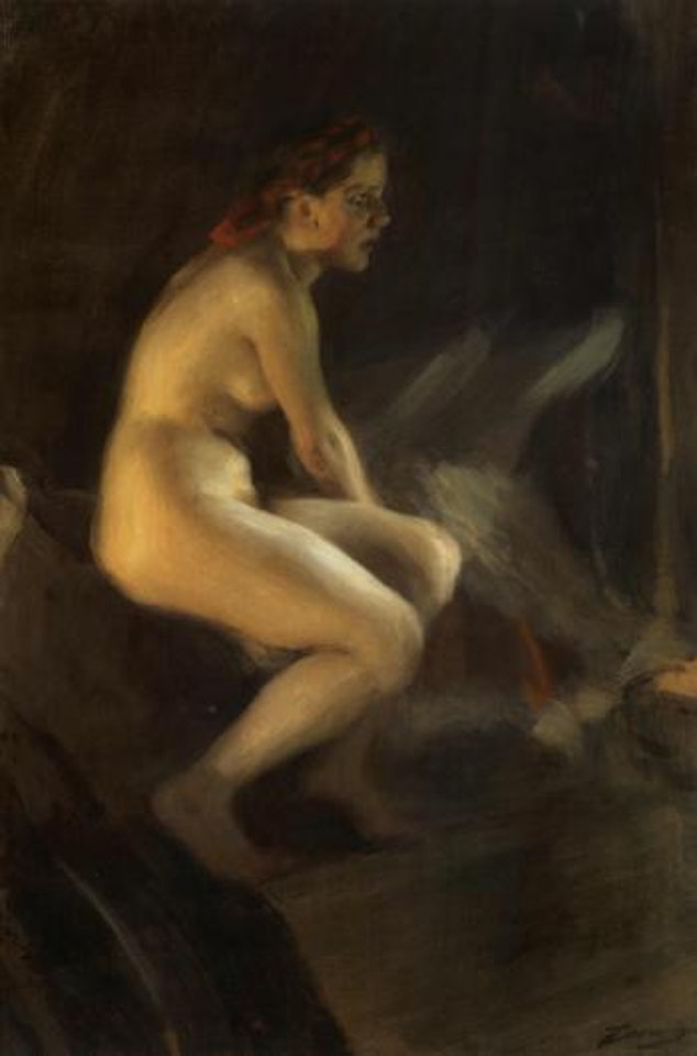 On the bed by Anders Zorn