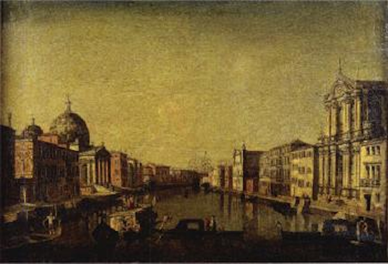 Grand Canal and Church of the Scalzi by Canaletto