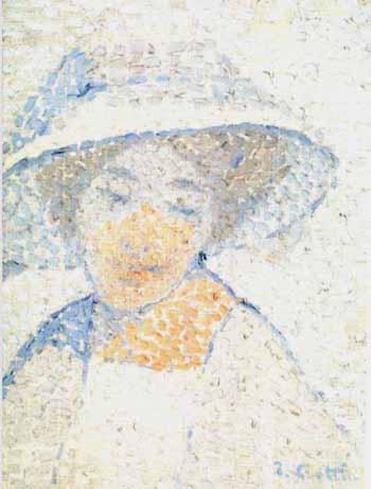 Femme en bleu a la capeline by Jean Crotti