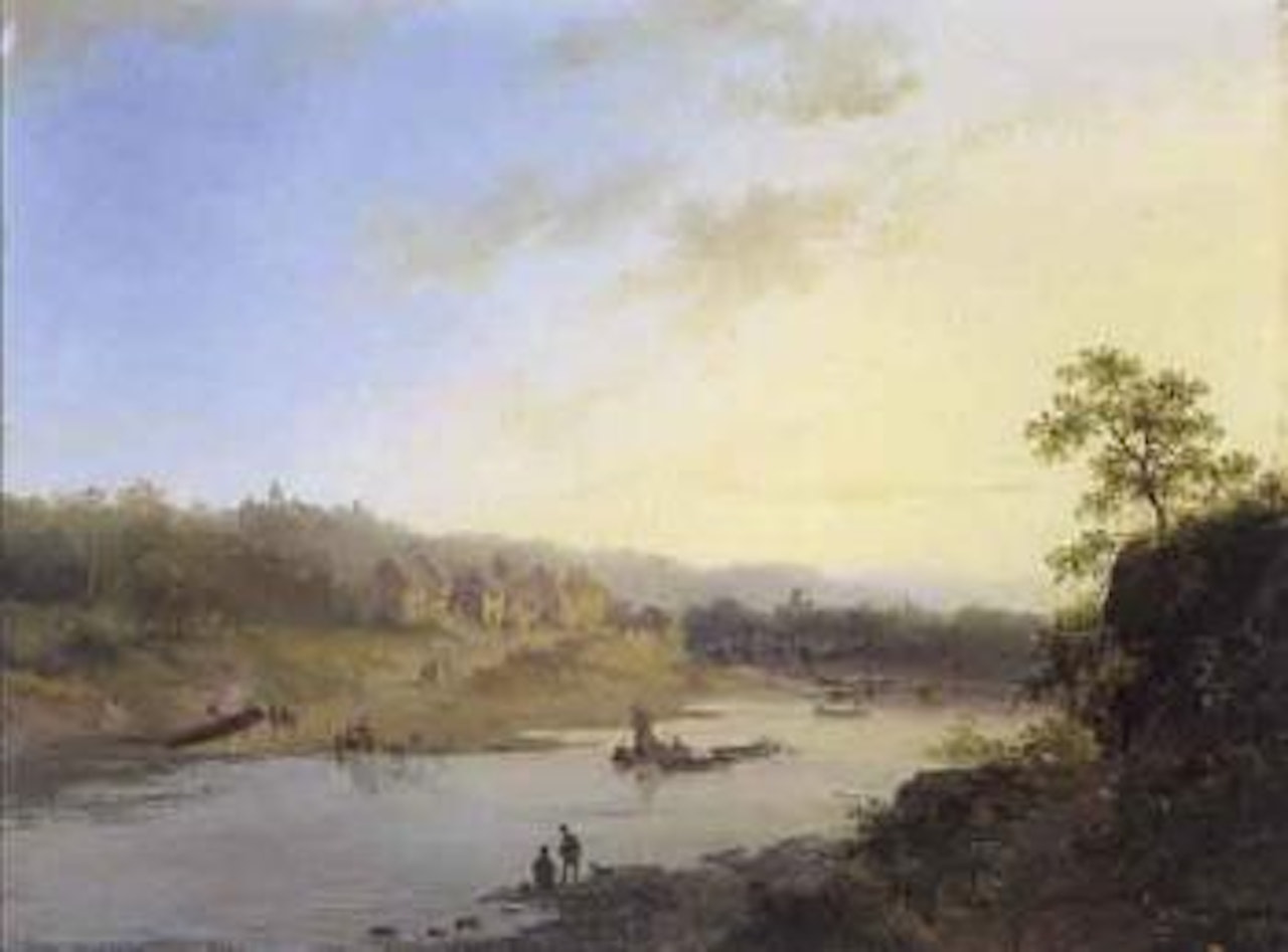River view by Fredrik Marinus Kruseman