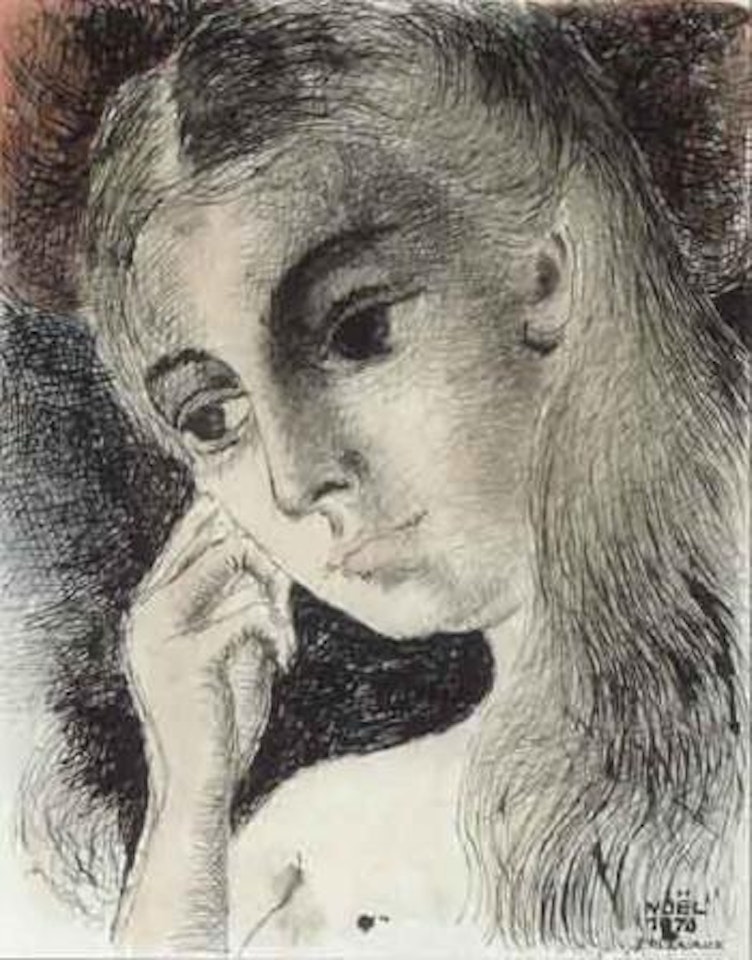 Dame pensive by Paul Delvaux