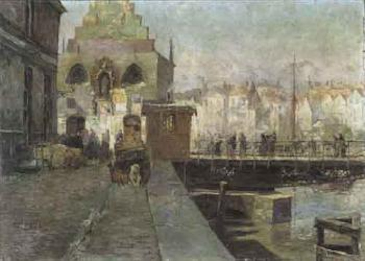 View of city of Gent by Leon de Smet