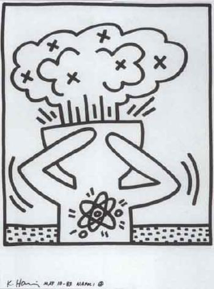 Atomic man by Keith Haring