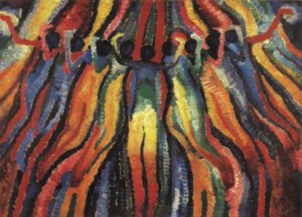 Still life in a circle by Gabriele Münter