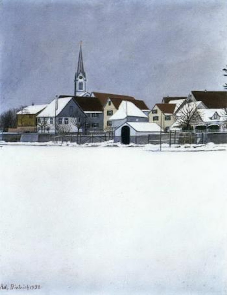 Berlin in the snow by Adolf Dietrich
