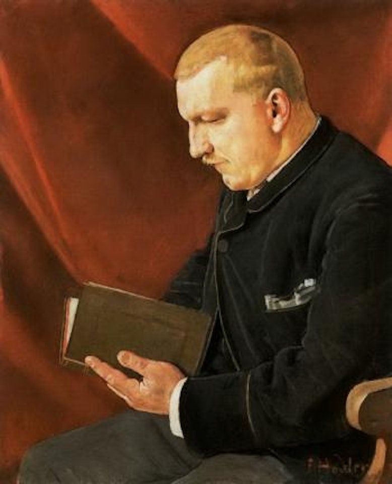 Man reading by Ferdinand Hodler