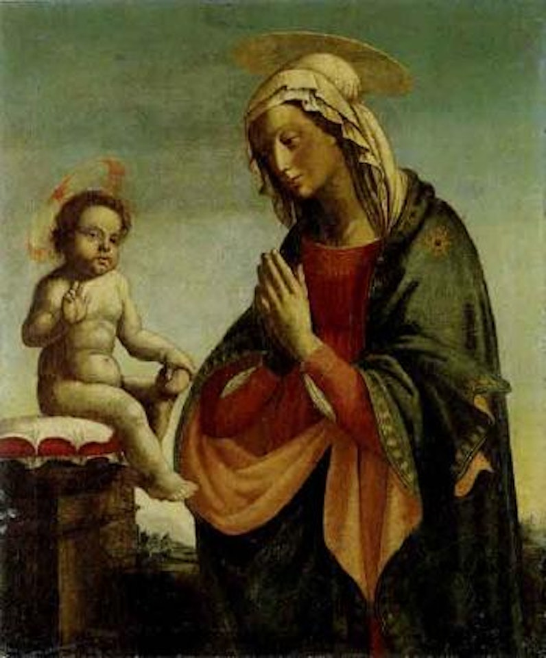 Mary praying with child by Giovanni Bellini