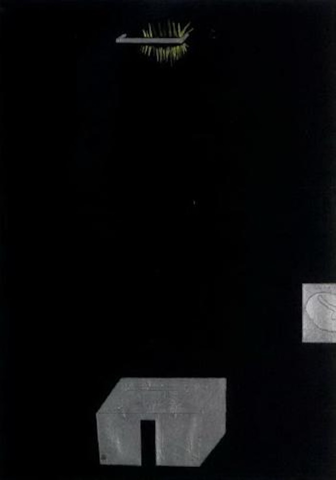 Room with neon light by Bruno Gironcoli