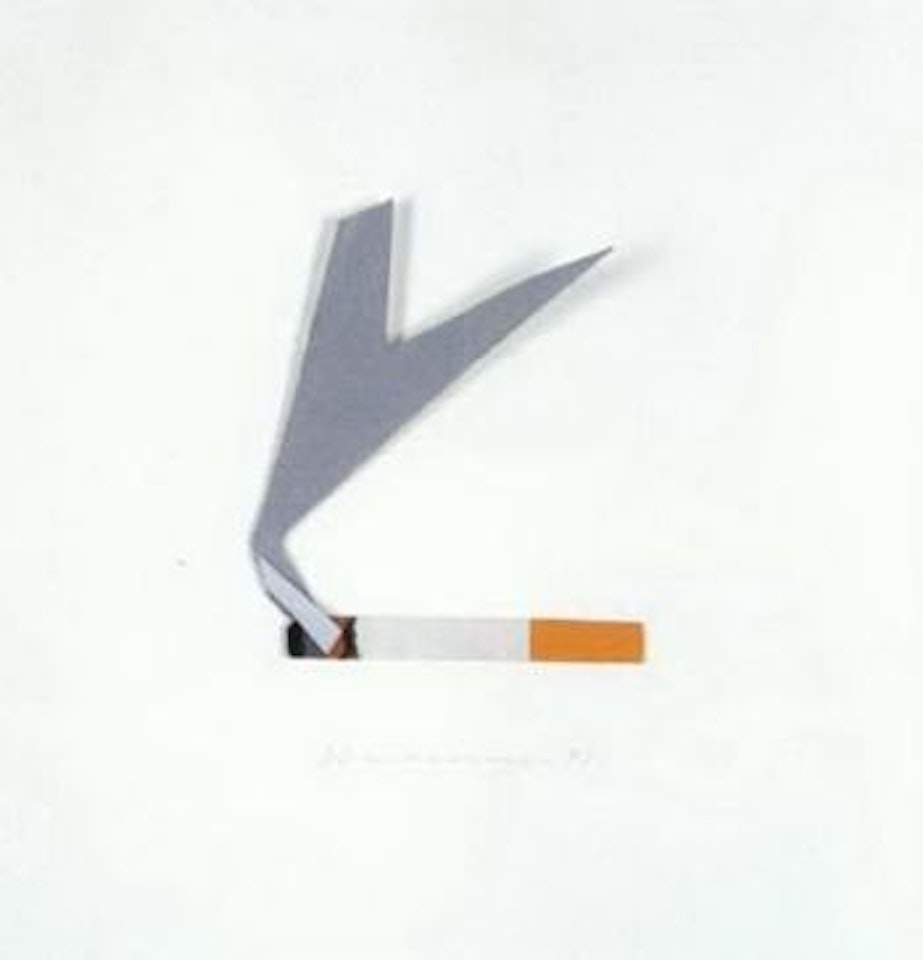 Smoking cigarette by Tom Wesselmann
