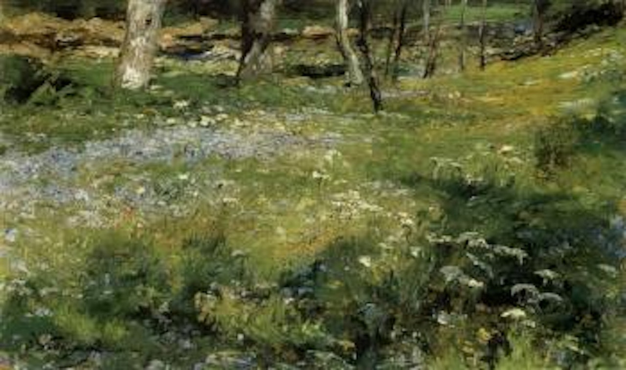 Forget-me-nots in meadow by Olga Wisinger-Florian