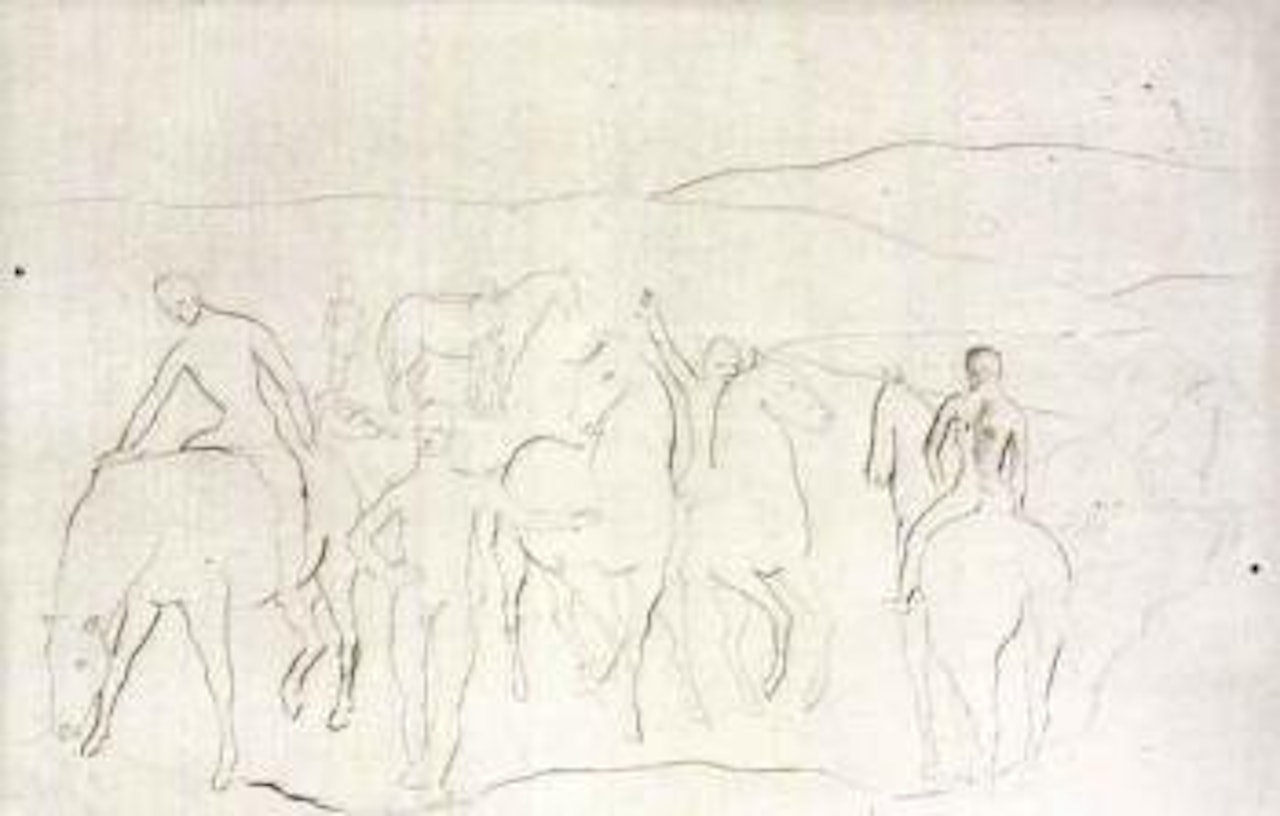 L'abreuvoir - chevaux au bain by Pablo Picasso