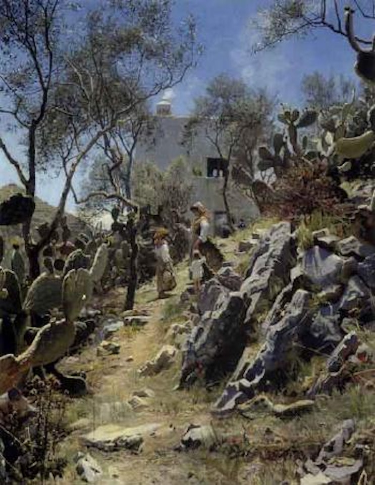 Warm summer's day, Anacapri, Capri by Peder Mork Monsted