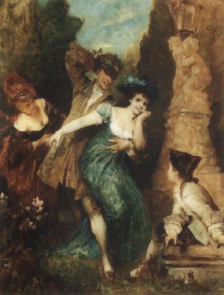 Blinde Kuh by Hans Makart