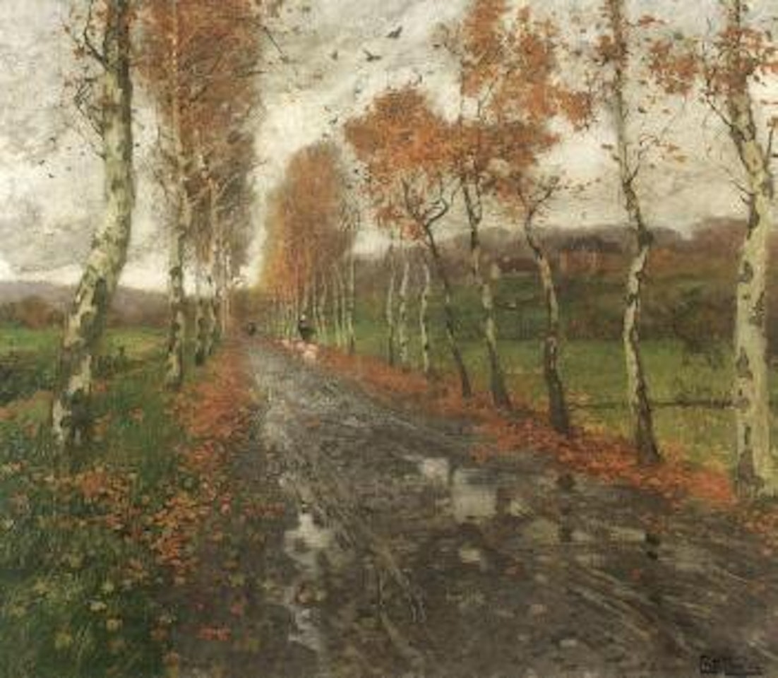 La route de Beaulieu by Fritz Thaulow