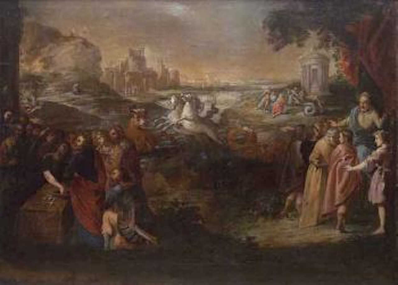 Biblical scene by Spanish School