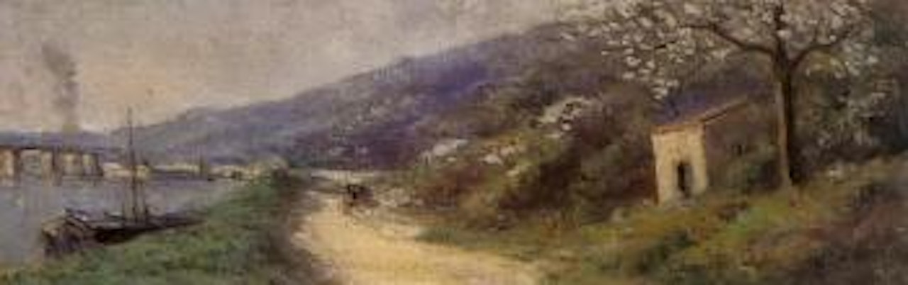 Printemps en bord de fleuve by Maximilien Luce