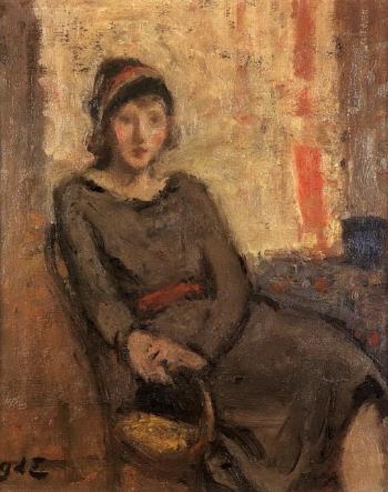 Femme au bibi vert by Georges d’Espagnat