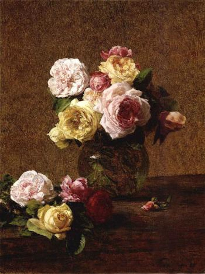 Roses by Henri Fantin-Latour