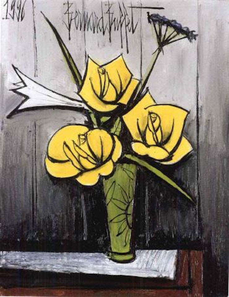 Roses jaunes by Bernard Buffet