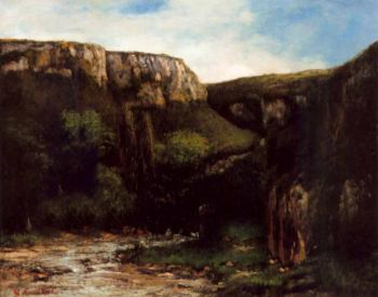 La gorge by Gustave Courbet