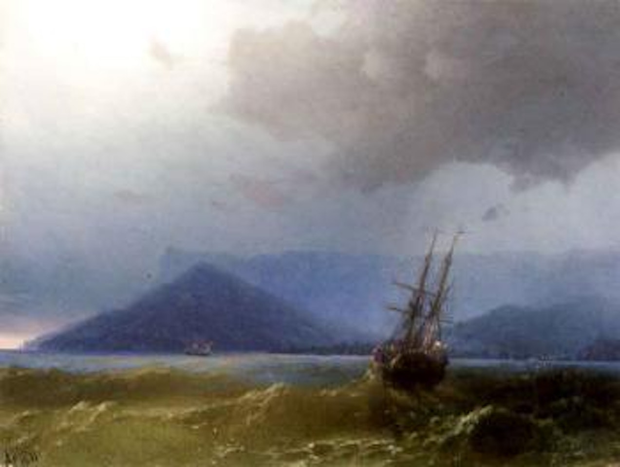 Sailing off Yalta by Ivan Konstantinovich Aivazovsky