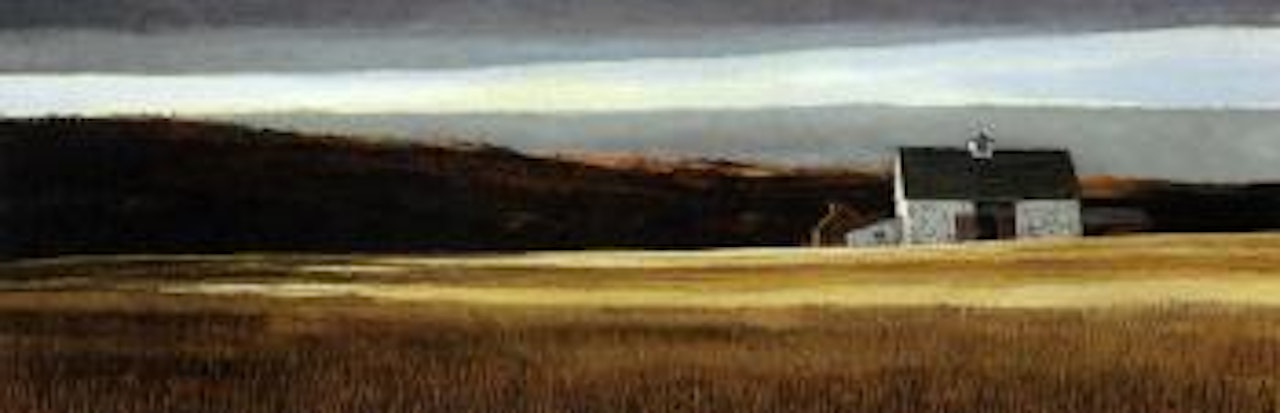 Autumn sunset by Eric Sloane