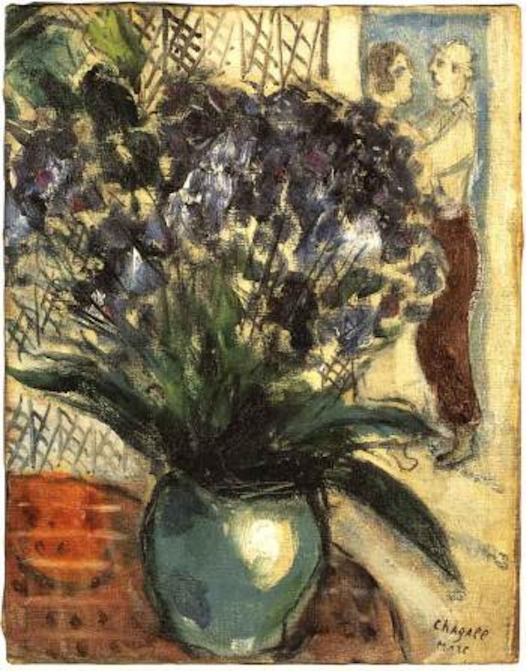 Le bouquet sur la table by Marc Chagall