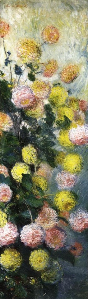 Dahlias by Claude Monet