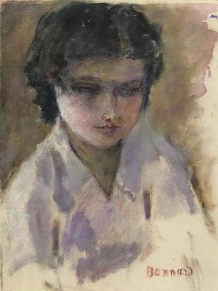 Portrait de jeune femme - gisele belleud by Pierre Bonnard