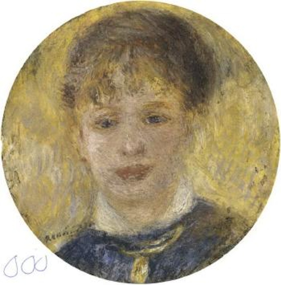 Tete de femme - Jeanne Samary by Pierre-Auguste Renoir