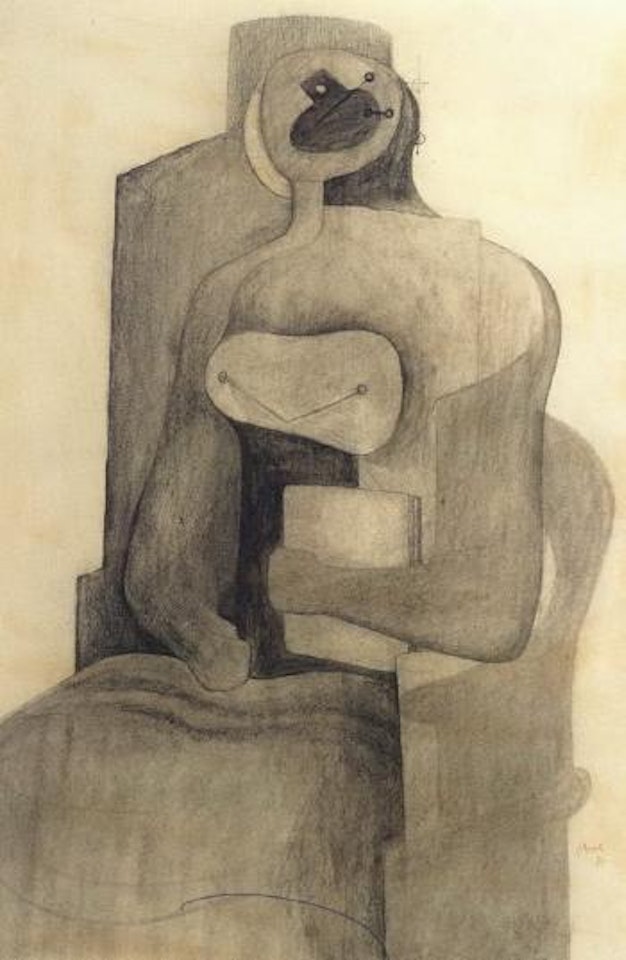 Seated figure by Henry Moore