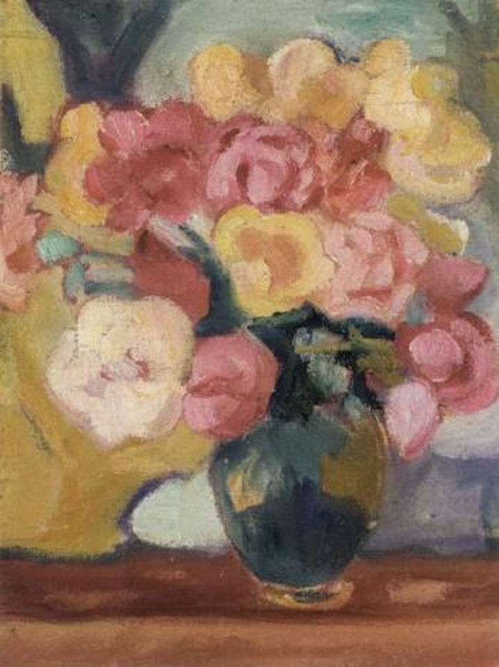 Vase de roses, cruche verte by Louis Valtat