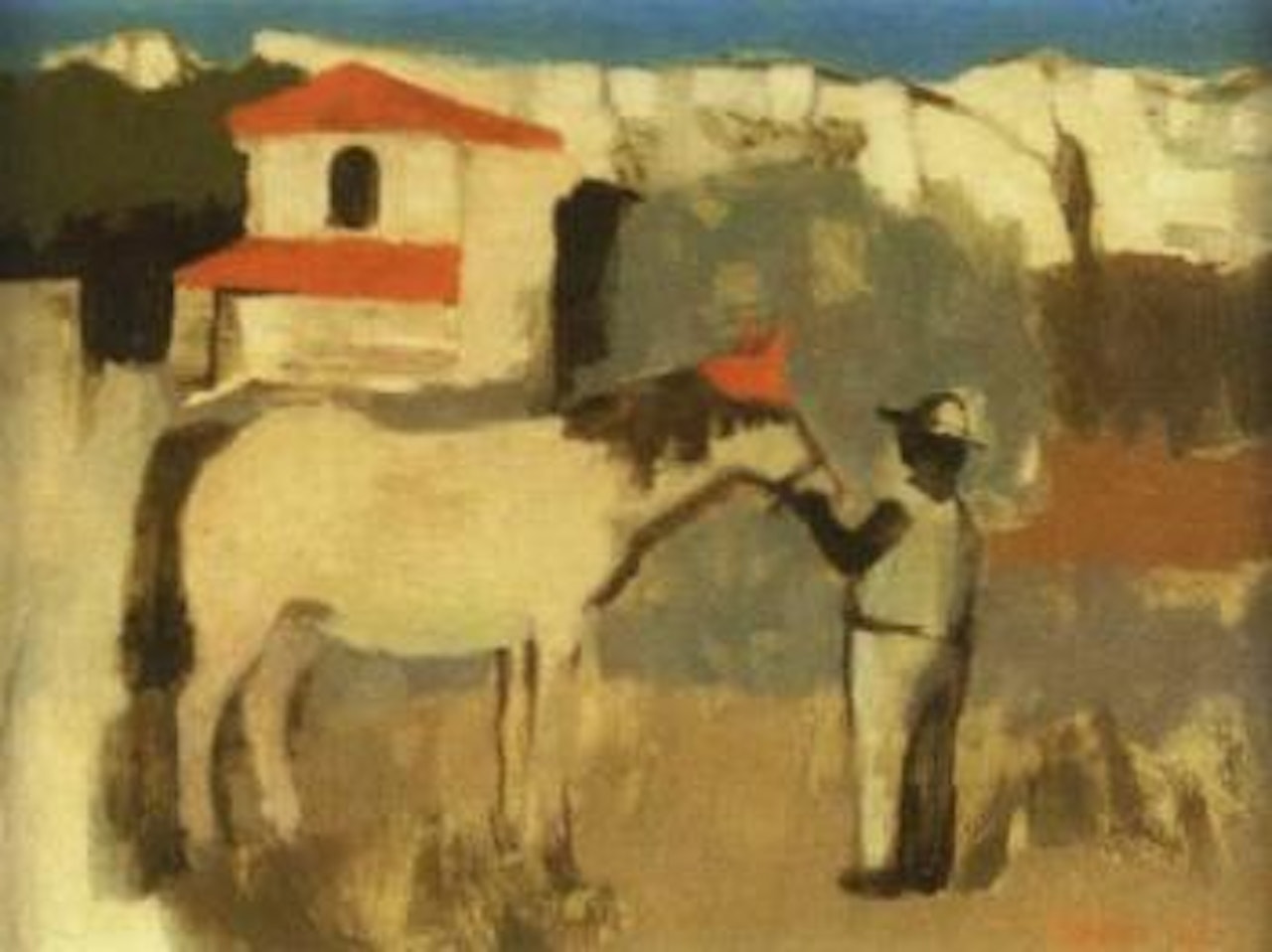 White horse by Mary Fedden