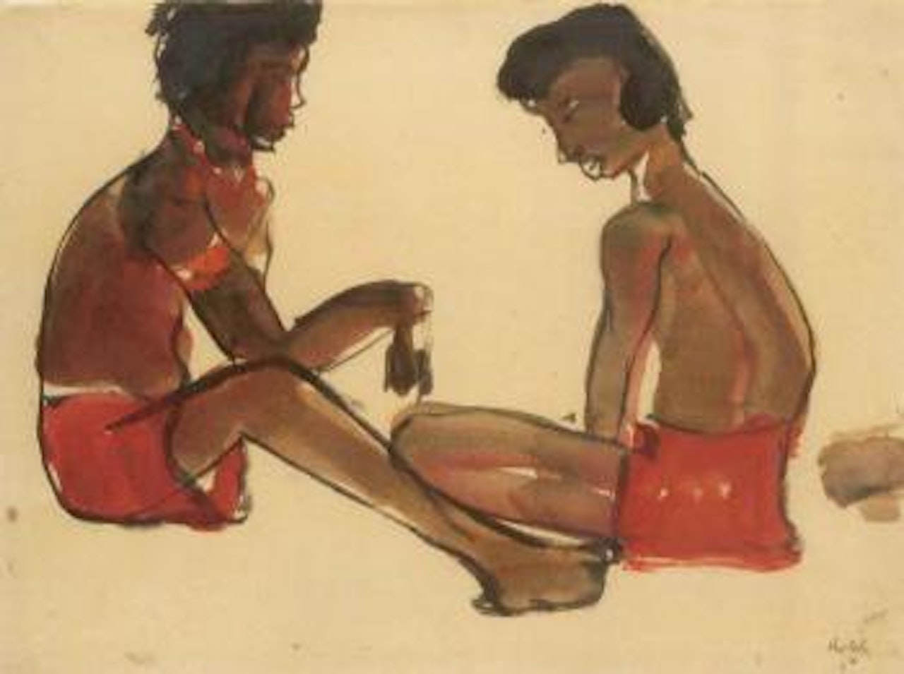 Sudseeinsulaner by Emil Nolde