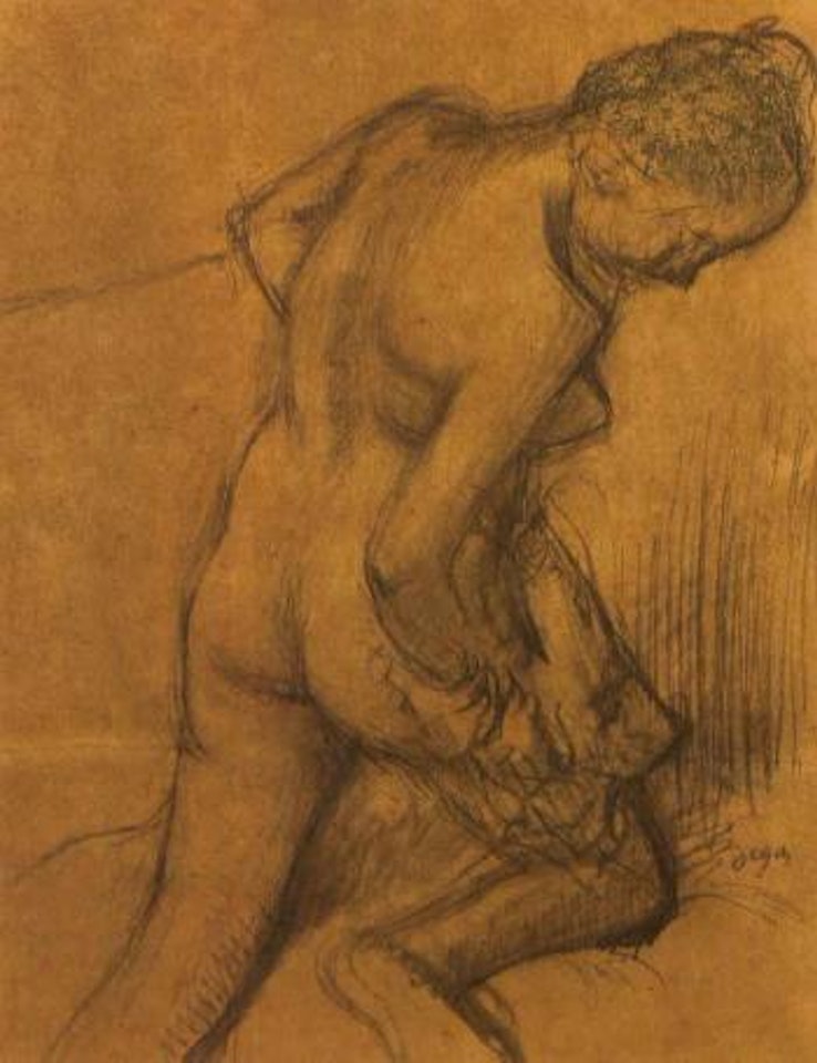 Apres le bain by Edgar Degas