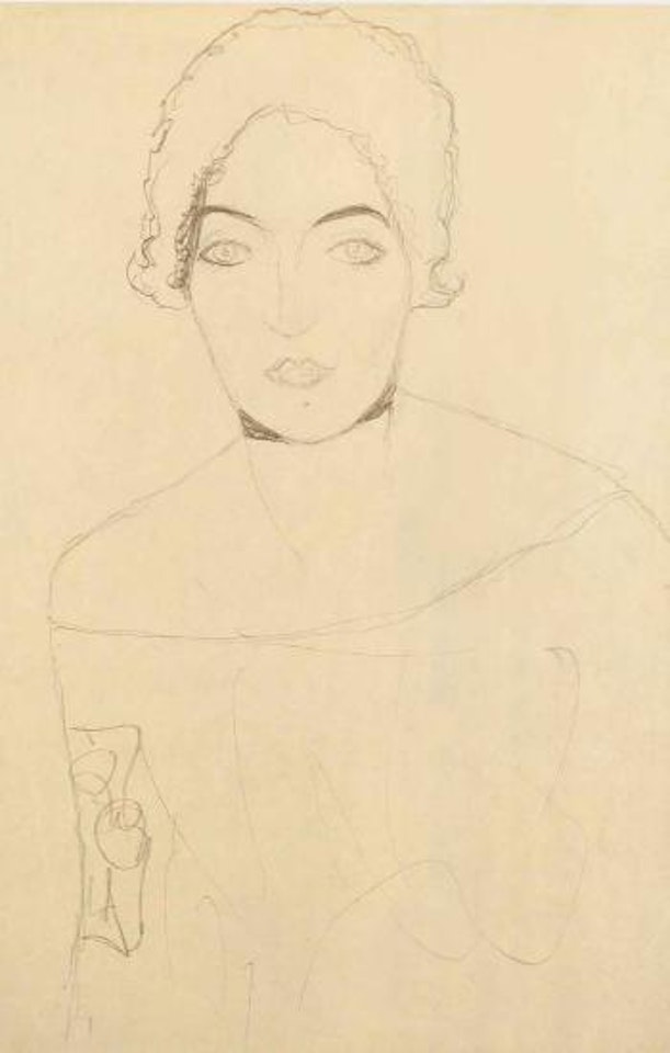Portrait of lady by Gustav Klimt