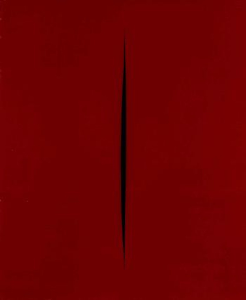 Spatial concept, waiting by Lucio Fontana