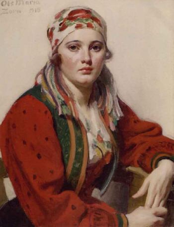 Portrait of Ols Maria by Anders Zorn