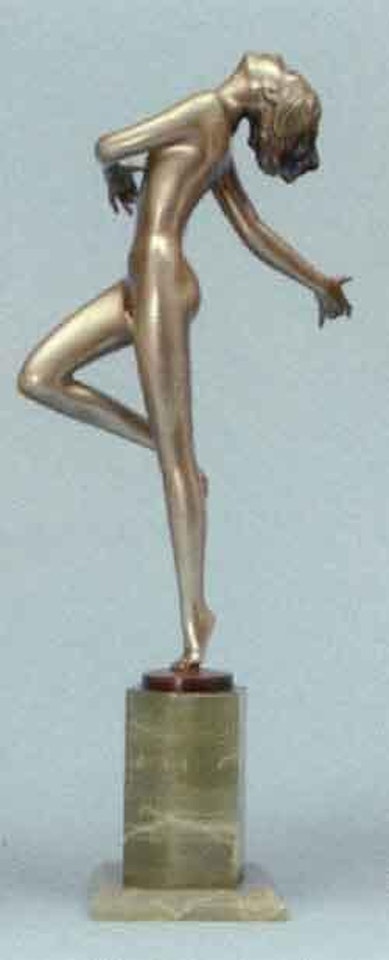 Nude female dancing by Josef Lorenzl